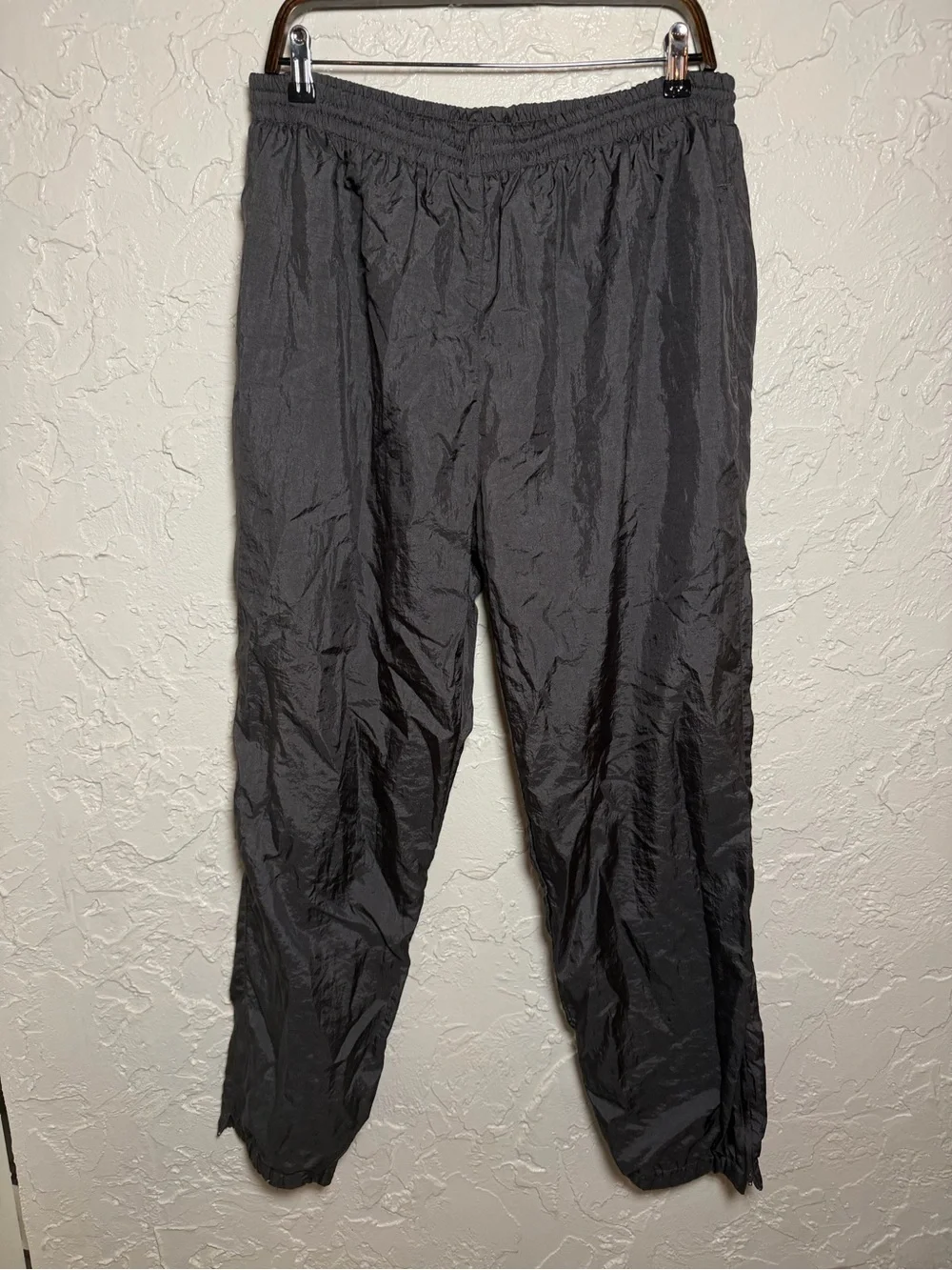Vintage Men's Dark Gray Elastic Waist Jogger Pants